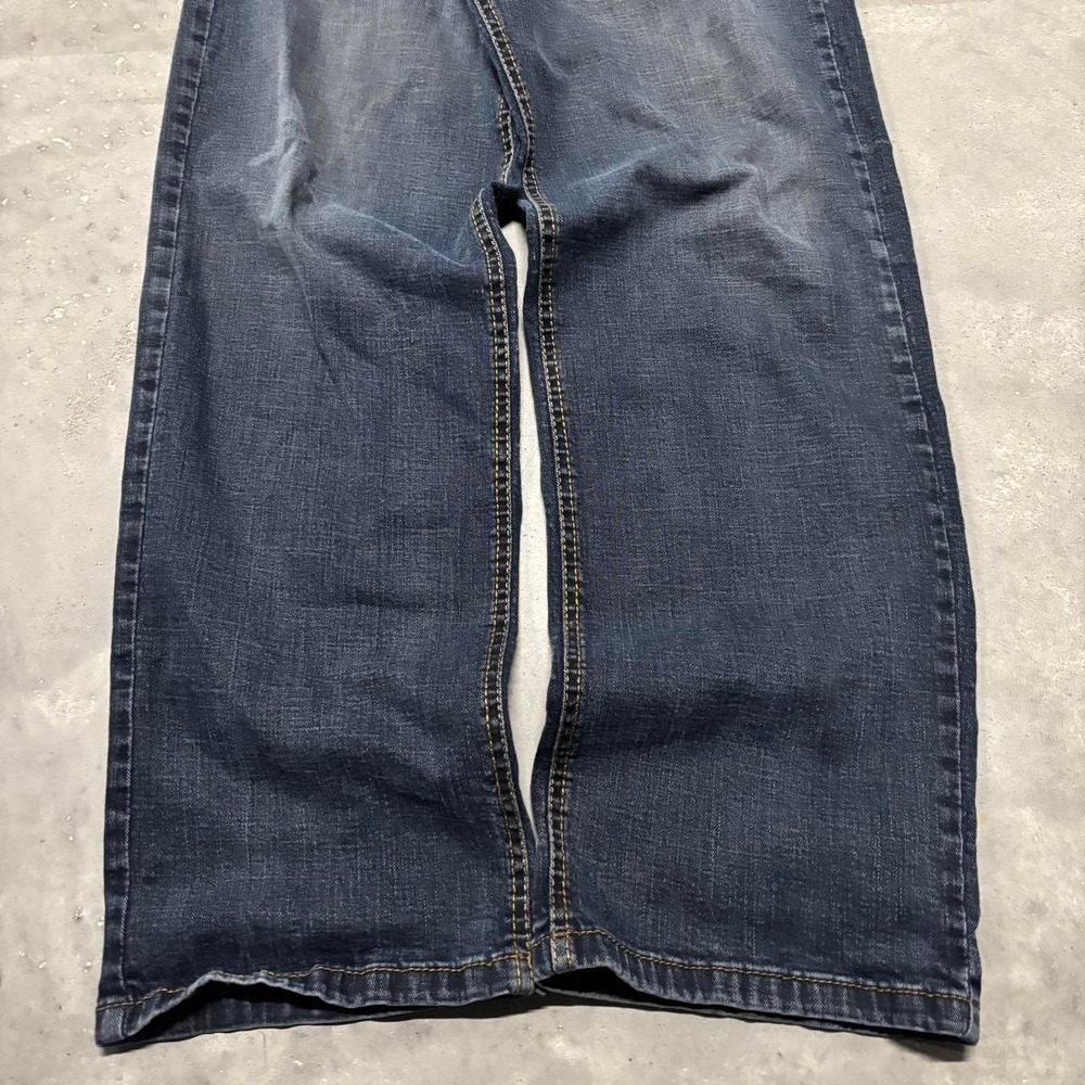 Vintage Y2K/2000s Grunge Dark Wash Streetwear Denim Jeans! 33x33 - Picture 6 of 8